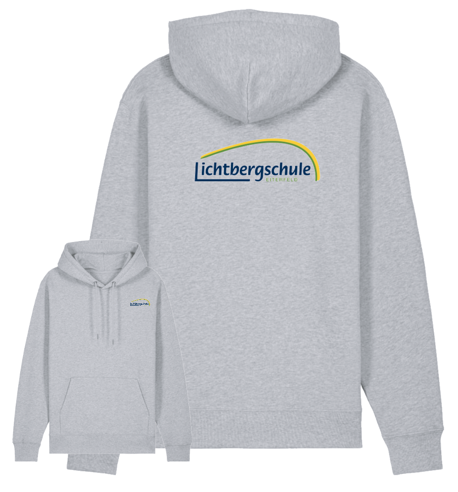 Unisex-Hoodie mit beidseitigem Logo Größe: XS Farbe: Heather Grey