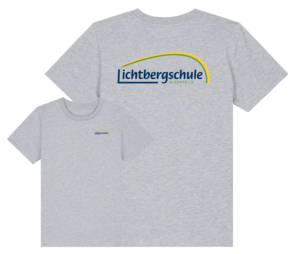 Kinder-T-Shirt mit beidseitigem Logo Größe: 9-11 Jahre (134/146) Farbe: Heather Grey
